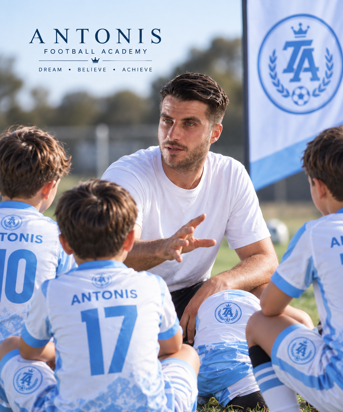 Football coaching session